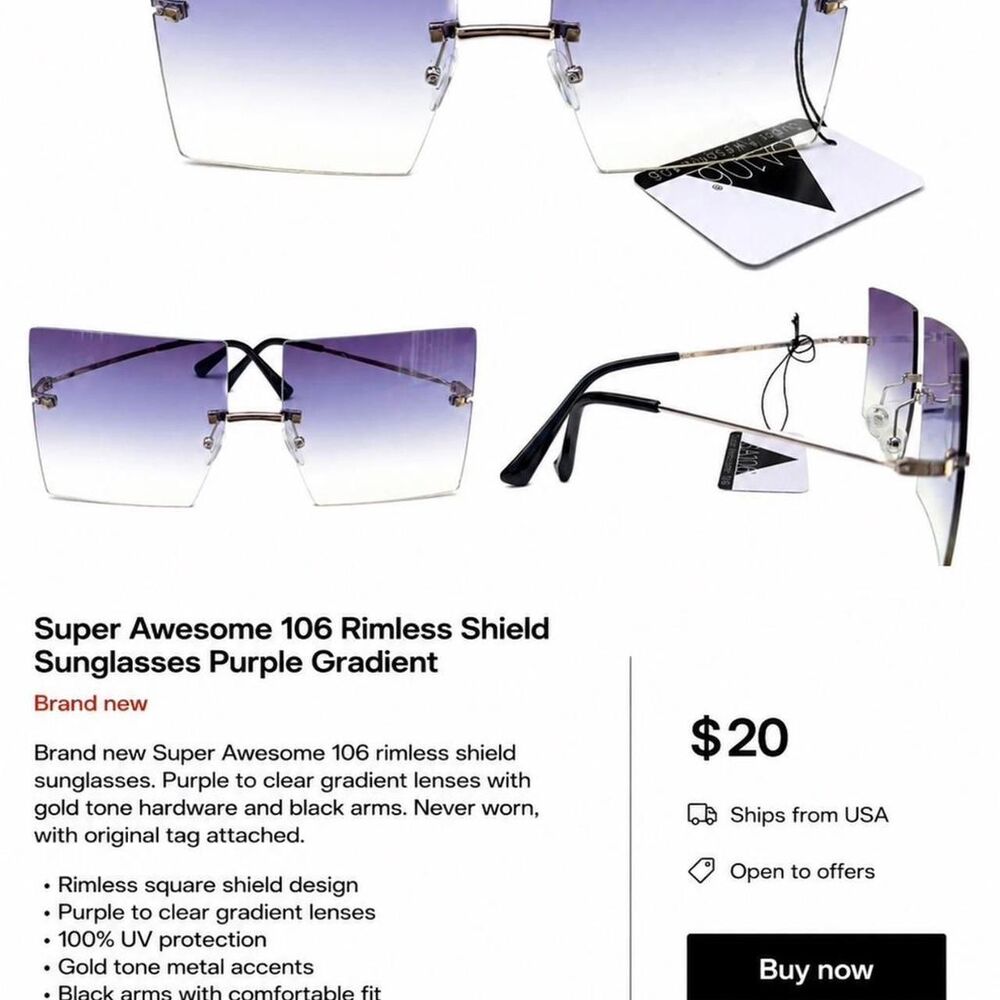 Rimowa Women's White and Black Sunglasses